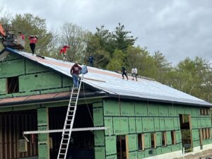contractors working on roof